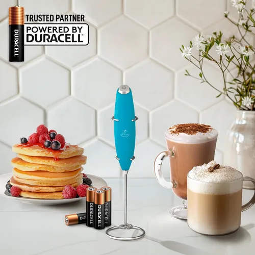 Miniatura 139 de Zulay Milk Boss Espumador de leche potente manual, hace espuma para latte, batidor para mezclar bebidas, café, miniespumador para capuchino, frappé