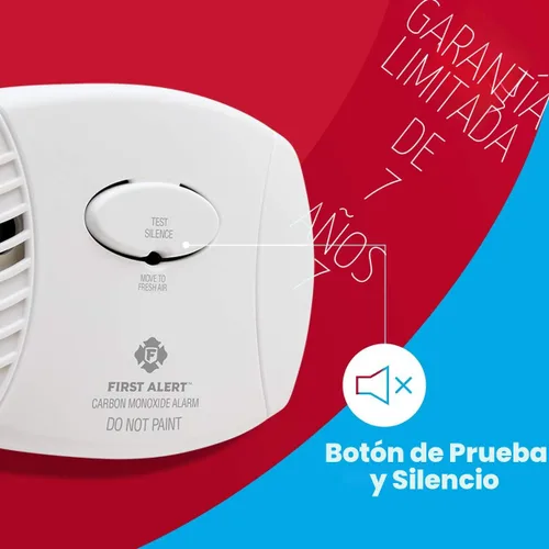 Miniatura 5 de First Alert - Alarma de monóxido de carbono de enchufar, con respaldo de batería