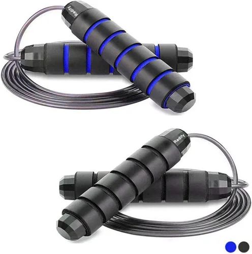 Redify Cuerda de saltar, cuerdas de saltar para fitness, para mujeres, hombres y niños, cuerda de salto de velocidad para entrenamiento con