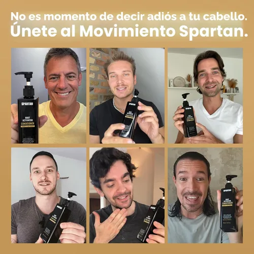 Miniatura 7 de SPARTAN™ Acondicionador Activador de Raíces para Hombre - Acondicionador para el Crecimiento del Cabello, Hidratante para Cabello Grueso