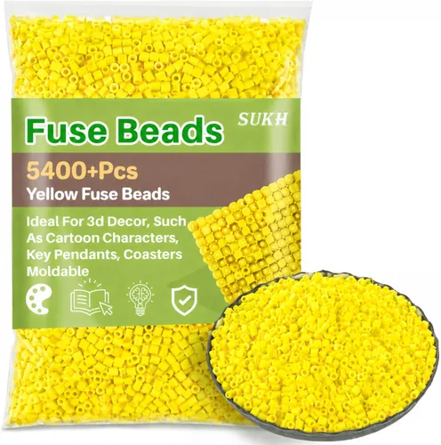 Miniatura 9 de Sukh 5400+Pcs Cuentas de Fusible - Juego de Cuentas de Fusible Juego de Cuentas de Fusión Cuentas de Fusible a Granel Cuentas de Hierro