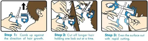 Miniatura 3 de Calming Clipper - El kit silencioso y suave para cortar el cabello para niños con autismo y sensibilidad sensorial - Incluye capa de peluquero