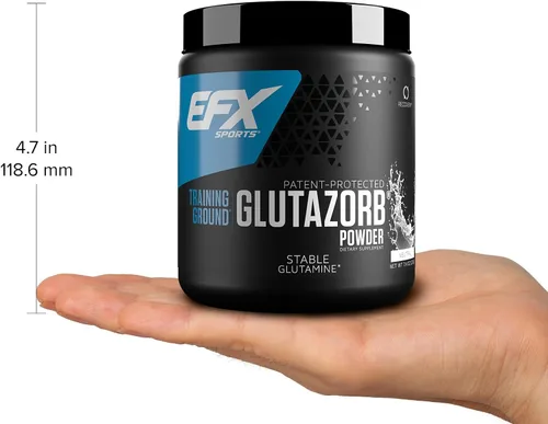 Miniatura 8 de EFX Sports Training Ground Glutazorb Powder Suplemento de glutamina altamente concentrado, pH correcto, digestión y apoyo inmunológico, 66