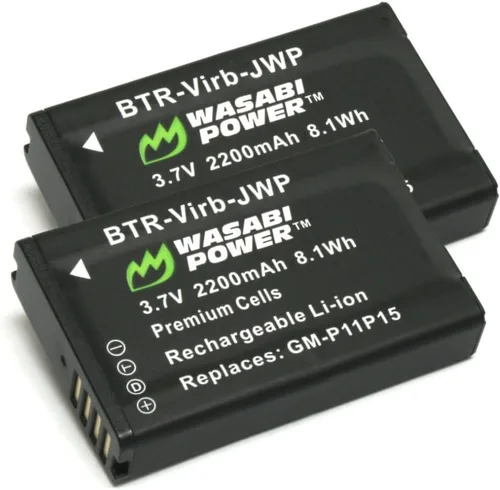 Wasabi Power Batería para Garmin 010-11654-03 y Garmin Alpha, Montana 600, Montana 600t, Montana 650, Montana 650t, Monterra, VIRB, VIRB Elite