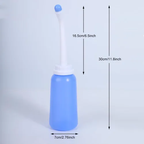 Miniatura 2 de Botella de bidé personal de mano, botella para cuidado y limpieza posparto suave, cuidado femenino, limpieza personal del perineo, bidé de viaje