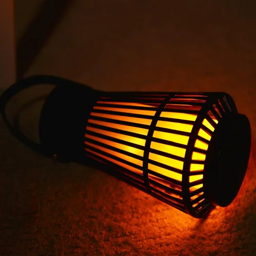 Miniatura 9 de Altavoz Bluetooth para exteriores con atmósfera de llama, altavoz inalámbrico LED impermeable con antorcha, sonido estéreo, accesorios geniales