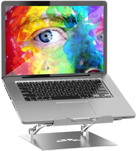 Miniatura 2 de Anivia Soporte ajustable para computadora portátil, plegable, soporte de metal compatible con computadora portátil de 10 a 17 pulgadas, gris espacial