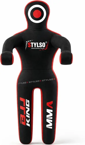Maniquí de agarre sin relleno – Maniquí de entrenamiento de lucha de tamaño real para adultos y BJJ, MMA Jiu Jitsu Judo Takedown y práctica de Negro