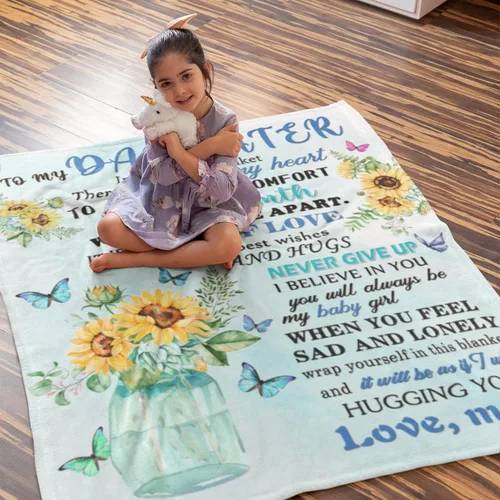 Miniatura 3 de Regalos para hija de mamá, regalos para hijas adultas, regalo para hija, manta para hija de mamá 40 x 50 pulgadas