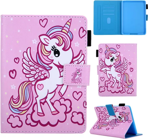 Miniatura 17 de Funda tipo libro para Kindle Paperwhite de 10ª/7ª/6ª/5ª generación, funda protectora ligera con ranuras para tarjetas, encendido automático