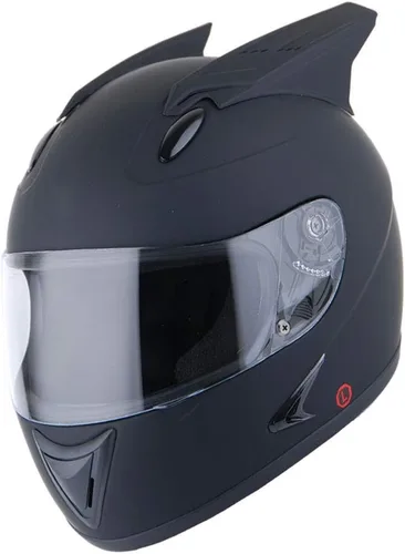 Miniatura 2 de 1Storm - Casco completo con alas y cuernos para motocicleta