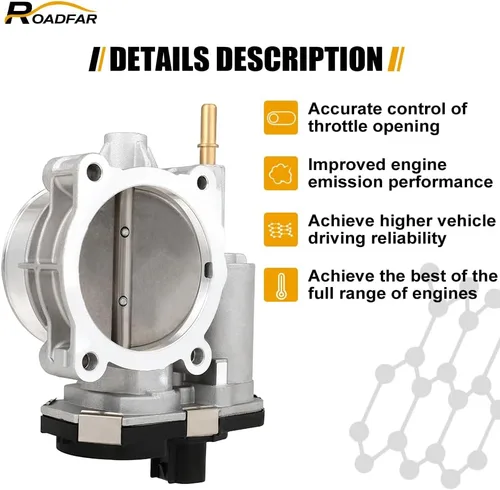 Miniatura 3 de ROADFAR Cuerpo del acelerador eléctrico 12616437 S20093 673022 para 2008-2009 para Chevrolet Trailblazer 2008-2009 para GMC Envoy 2008