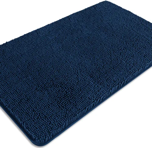 Miniatura 308 de Alfombra de baño pequeña de 12 x 18 pulgadas, lavable y absorbente, antideslizante, alfombra de baño de felpilla gruesa y suave para baño, ducha