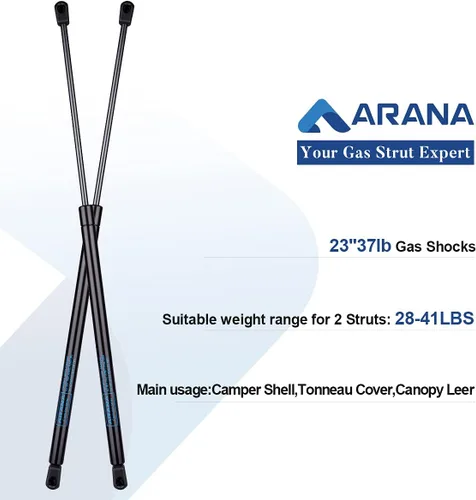 Miniatura 2 de ARANA C16-20877 - Soporte de gas de 23 pulgadas 37 LB/165N, C1620877 de 23 pulgadas, accesorios de soporte de elevación de resorte para Leer Cap