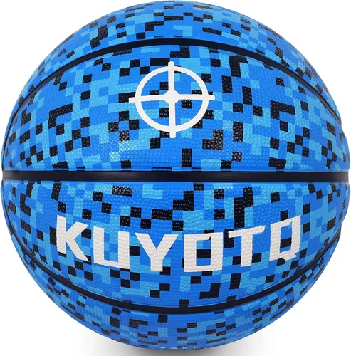 Miniatura 12 de KUYOTQ - Baloncesto para niños, jóvenes y adultos, tamaño 3/4/5/6/7 (22/25.5/27.5/28.5/29.5"), baloncesto premium de goma o cuero sintético