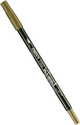 Miniatura 78 de Uchida 1122-C-3 Marvy Extra Fine Tip Le Plume II Rotulador de doble punta, azul