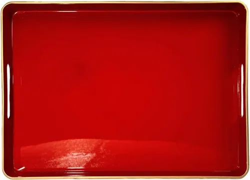 Miniatura 7 de Large Blue Coffee Table Tray, Decorative Serving Tray with Handles, Plastic Rectangular Tray for Ottoman, Bathroom, Living Room.16.7"*12"*1.6