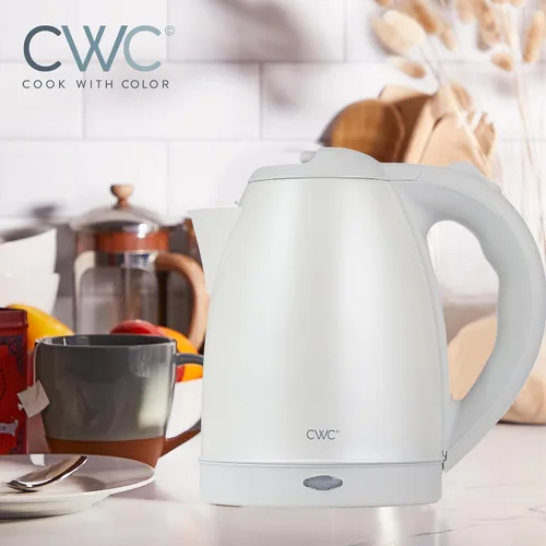 Miniatura 2 de COOK WITH COLOR Hervidor Eléctrico - Hervido Rápido, Diseño Elegante y Características de Seguridad - Ideal para Uso Rápido y Fácil, Acero Crema