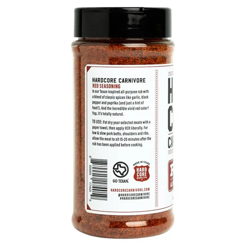 Miniatura 7 de Hardcore Carnivore Rojo: Condimento multiusos (coctelera de 11 onzas) Hecho en Texas, para cerdo, pollo, barbacoa, asar a la parrilla y ahumar