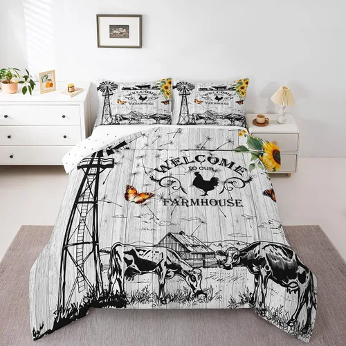 Miniatura 23 de Juego de edredón de videojuegos para niños, niñas y hombres, juego de ropa de cama con estampado de consola de videojuegos negro, decoración