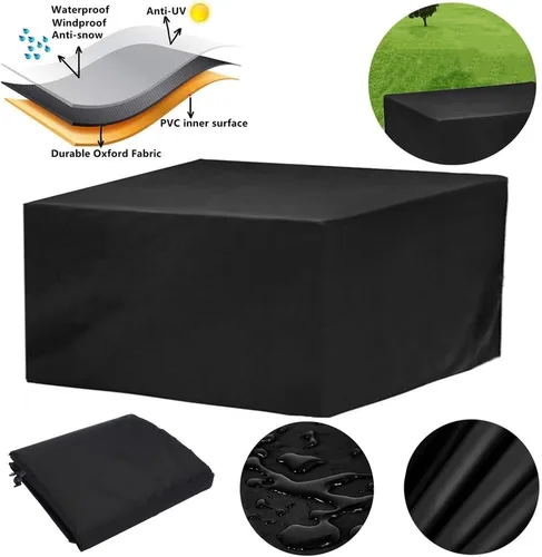 Miniatura 2 de Cubiertas para muebles de patio, cubierta impermeable para sofá al aire libre de 48 x 36 pulgadas, cubierta para juego de comedor al aire libre