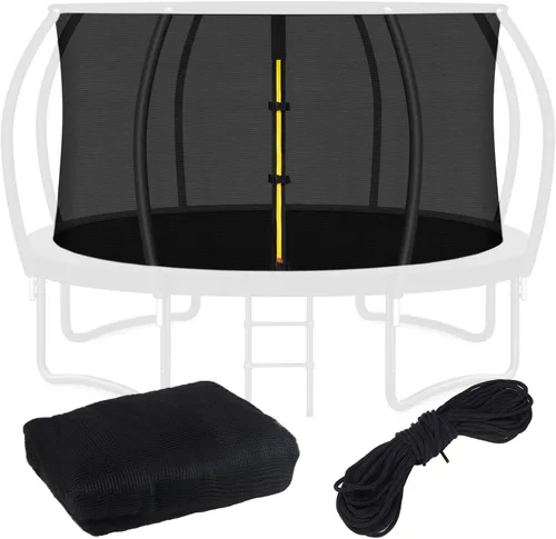 Anillo superior de repuesto para cama elástica para 8 postes curvos, red de seguridad redonda, accesorios de trampolín con hebillas de protección,