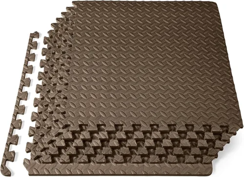 Miniatura 27 de ProsourceFit - Tapete de ejercicio tipo rompecabezas de ½ pulgada, losetas de espuma EVA entrelazadas para gimnasio en casa, para niños, crema, 24 x