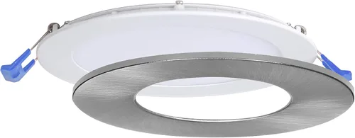 Nadair, Luces LED empotrables ultra delgadas de 6 pulgadas, 1 paquete, clasificación IC, regulable, 15 W = 90 W, 1125 lúmenes, 3000 K (blanco