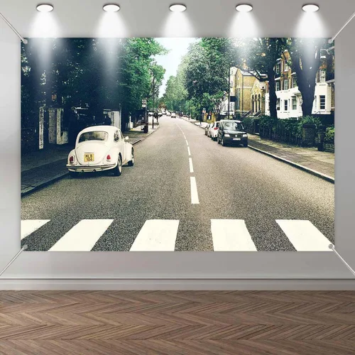 Miniatura 5 de Fondo de banda musical de 6 x 4 pies, fondo de calle, fondo de carretera ocupada, Retrato para adultos, cabina de fotos, grabación de video, papel