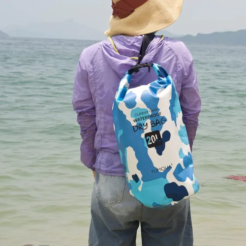 Miniatura 7 de YUMQUA Bolsas secas impermeables 5L/10L/20L/30L/40L para mujeres y hombres, bolsa seca flotante enrollable bolsa de almacenamiento impermeable
