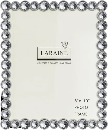 Miniatura 9 de LARAINE Marco de Fotos 4x6 con Diamantes de Imitación de Metal y Cristal de Alta Definición para Mostrar Fotografías en Mesa, Decorativo para el Azul