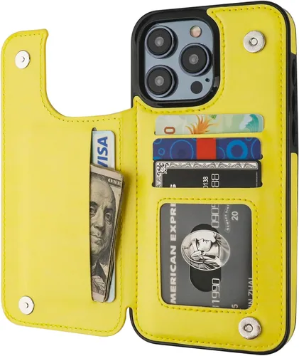 Miniatura 8 de ONETOP Compatible con iPhone 15 Pro Max Funda Cartera con Portador de Tarjetas, Funda de Cuero PU con Soporte Plegable y Ranuras para Tarjetas, Azul