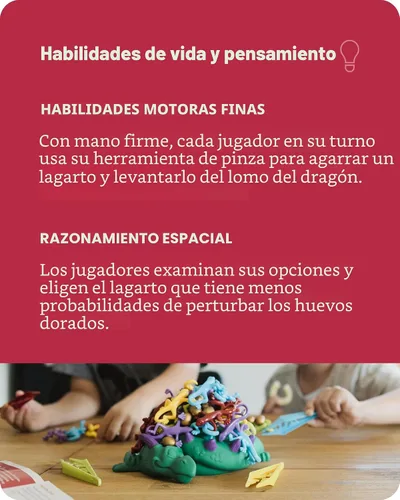 Miniatura 5 de SimplyFun Dreaming Dragon - Un juego para niños basado en manos firmes, concentración y un poco de suerte, de 2 a 4 jugadores, juego para niños a