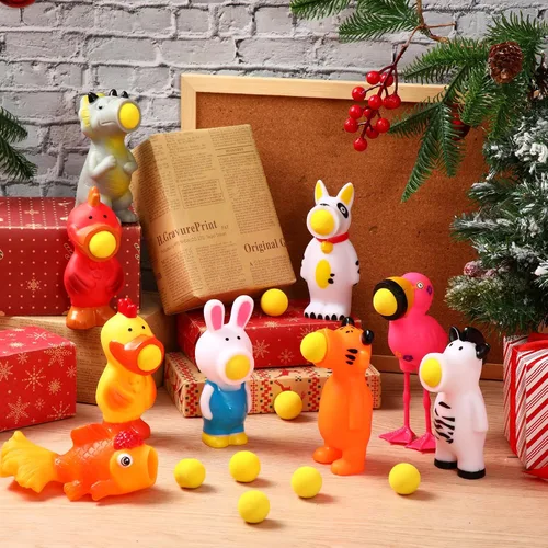 Miniatura 2 de Zubebe Juguetes de Navidad Lanzador de Pelotas de Espuma con Pelotas de Espuma que Dispara hasta 20 Pies para Niños Juego Interior y Exterior