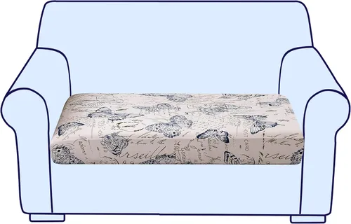 Miniatura 72 de CRFATOP Fundas elásticas de cojín de repuesto para sofá, fundas de asiento de sofá impresas, lavable, extraíble, protector de muebles individual
