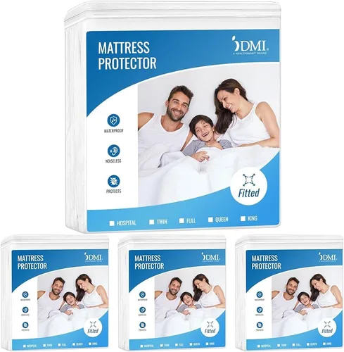 Miniatura 9 de DMI - Protector y funda de colchón impermeable. Sábana ajustable (bajera) contorneada para cama doble.