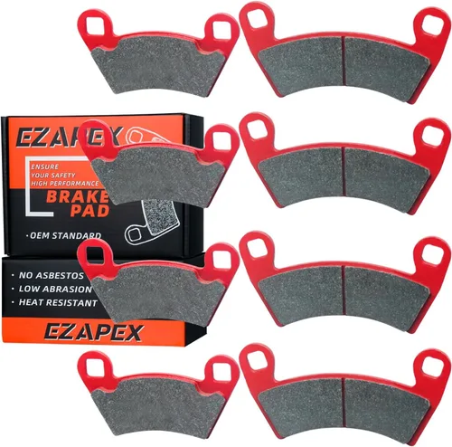 Pastillas de freno Polaris mejoradas delanteras y traseras compatibles con Ranger XP 900 2012-2018, 2008-2013 500 700 800, 2014-2017 Diesel,