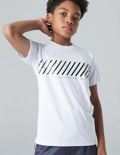 Miniatura 2 de Paquete de 5 camisetas deportivas para niños, camisetas de ajuste seco para niños, camisetas de manga corta, ropa deportiva a granel