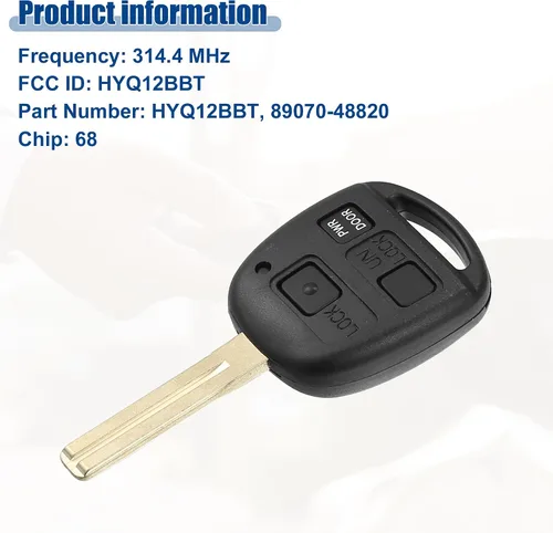 Miniatura 5 de ACROPIX Llave de control remoto sin llave de 314.4 MHz para Lexus RX330 RX350 2004-2006 para Lexus RX350 RX400h 2007-2009 HYQ12BBT - Paquete de 1