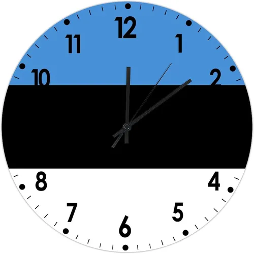 Miniatura 28 de Cheyan Reloj de pared con bandera de Canadá de 12 pulgadas, silencioso, sin tictac, de PVC, funciona con pilas, reloj redondo decorativo, regalo