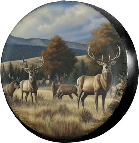 Miniatura 8 de Symbol Compass - Cubierta de neumático de repuesto a prueba de polvo, para remolque, RV, SUV y muchos vehículos, 14 pulgadas