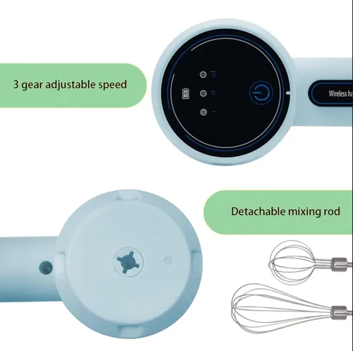 Miniatura 2 de Batidora de mano eléctrica batidora de huevos recargable por USB