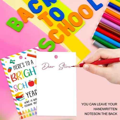 Miniatura 3 de Etiquetas divertidas para bolsas de regalo de regreso a clases, divertidas etiquetas de regalo para el primer día de escuela, etiquetas de regalo