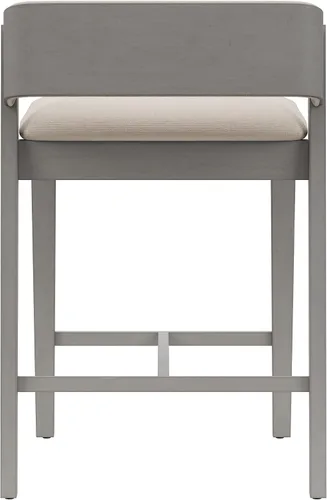 Miniatura 12 de Hillsdale Taburete de madera Dresden, color gris envejecido