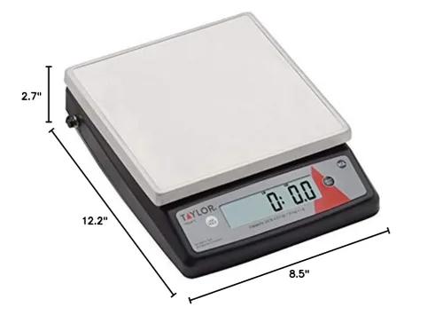 Miniatura 6 de Escala de Control de Porción Digital de Taylor Precision Products con Función de Calibración (22 libras).