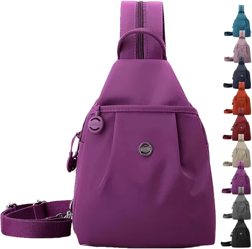 Miniatura 10 de Preferablen Waterproof 2-Way Commuter Bag, Large Capacity Oxford Convertible Shoulder Travel Bag, Anti-Theft Travel Tote, Small Backpack Purse