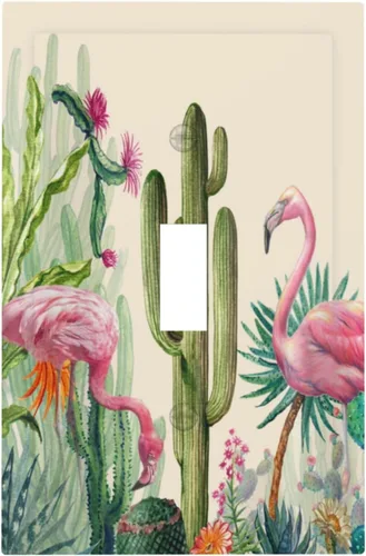 Miniatura 501 de Cubiertas de placa de pared de 3 gang con interruptor de luz de triple palanca, en negro y dorado con esplendor de oro rosa, estampado floral