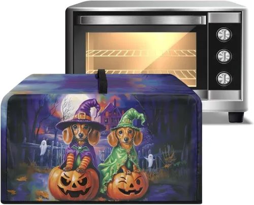 Miniatura 17 de Cubierta para horno de microondas a prueba de polvo, para encimera, freidora de aire, tostadora, horno, para decoración interior del hogar, L, 20.9