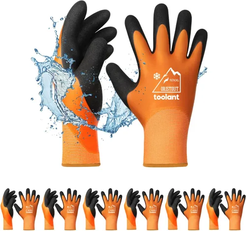 Miniatura 10 de Guantes de trabajo de invierno impermeables para hombres y mujeres, pantalla táctil, guantes para congelador, aislados térmicamente, para clima frío