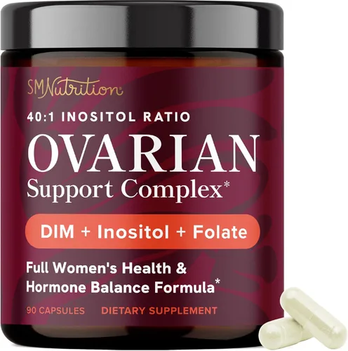 Apoyo ovárico para el equilibrio hormonal para mujeres | Ovulación saludable, ciclo menstrual y apoyo a la salud reproductiva | Suplemento DIM con